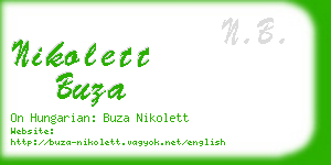nikolett buza business card